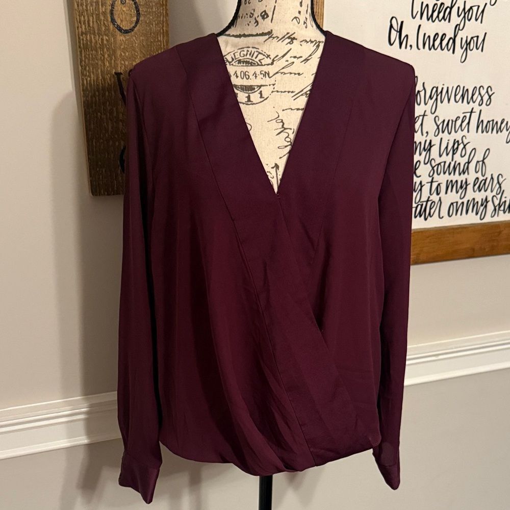 Banana Republic V-Neck Long Sleeve Blouse